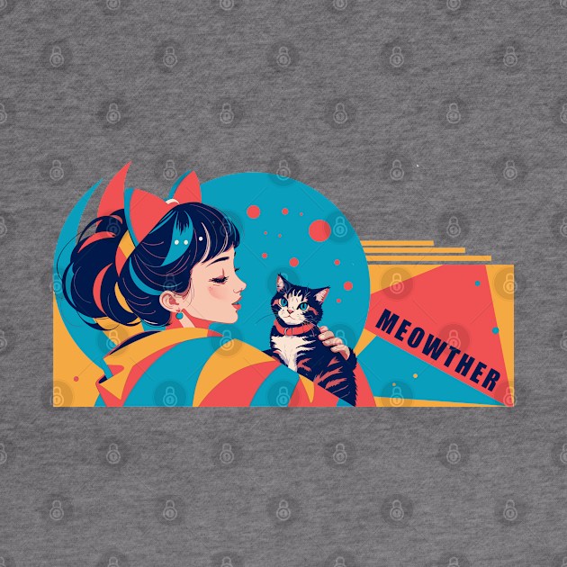 "Meowther" Colorful Geometric Design - Banner Type by KroomanL